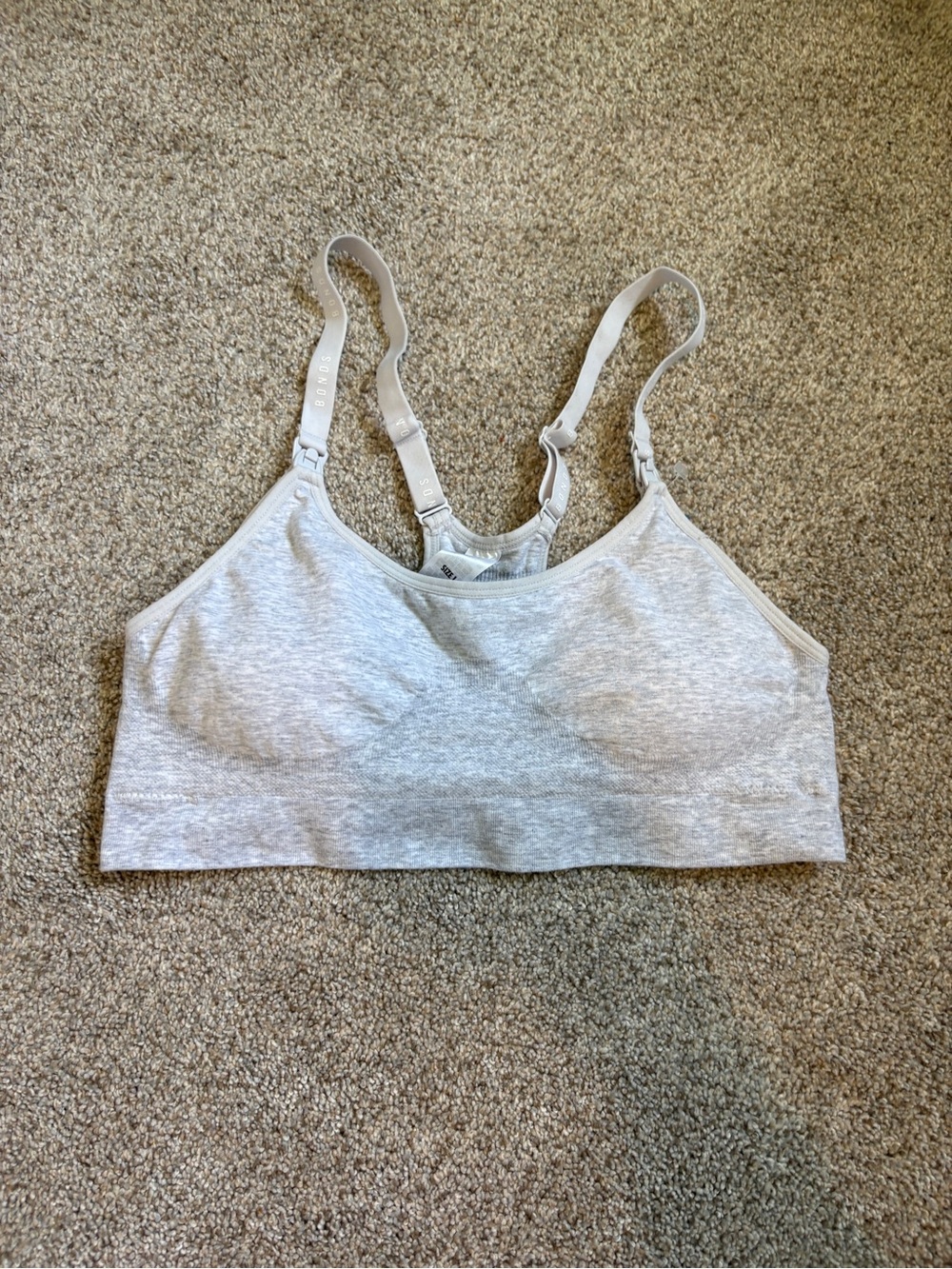 Bonds maternity nursing sports Bra Size Large Grey very comfortable